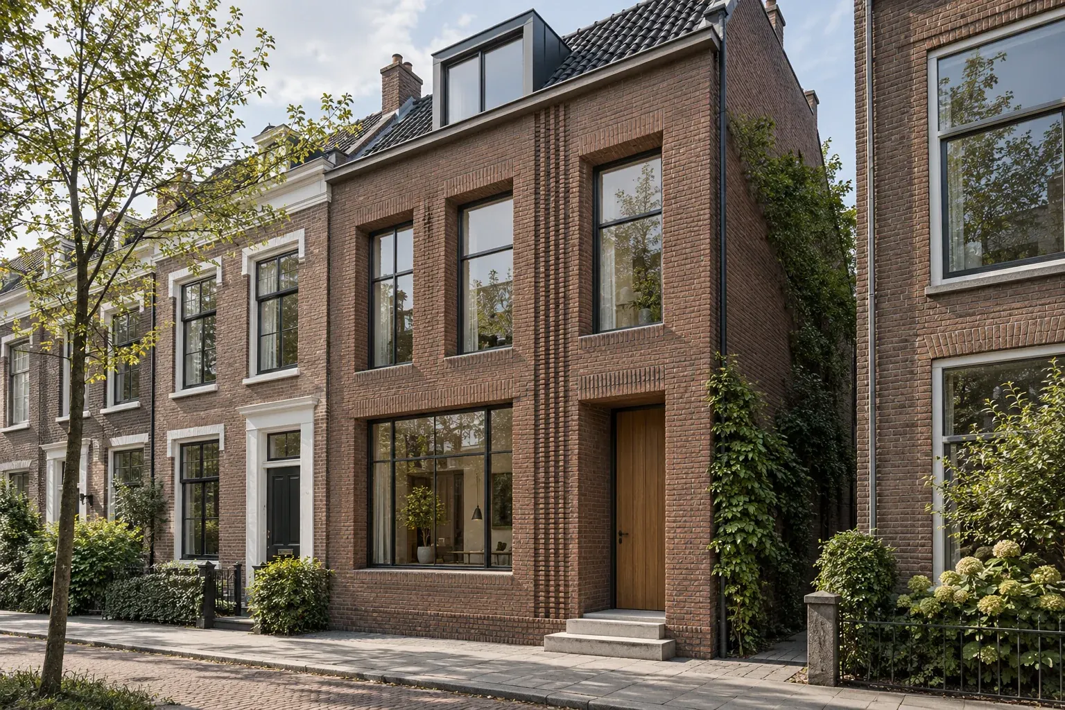 Gevel en kozijnen in samenhang